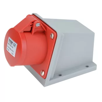 Tracon TICS-114 ipari csatlakozóaljzat 16A, 400V, 3P+E, 6h, IP44