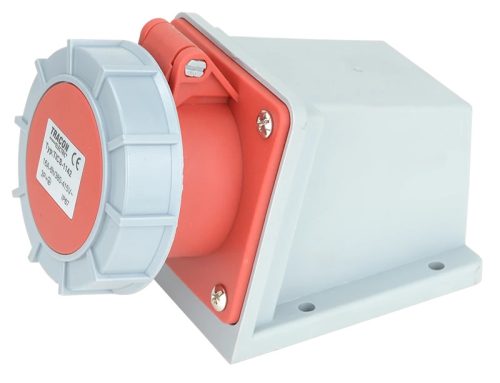 Tracon TICS-1142 Felületre szerelhető ipari csatlakozóaljzat 16A, 400V, 3P+E, 6h, IP67