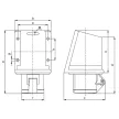 Tracon TICS-114 ipari csatlakozóaljzat 16A, 400V, 3P+E, 6h, IP44