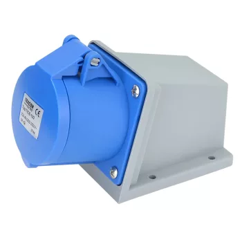 Tracon TICS-123 ipari csatlakozóaljzat 32A, 250V, 2P+E, 6h, IP44