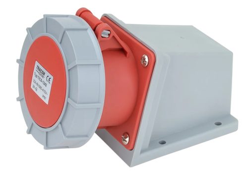 Tracon TICS-1242 Felületre szerelhető ipari csatlakozóaljzat 32A, 400V, 3P+E, 6h, IP67
