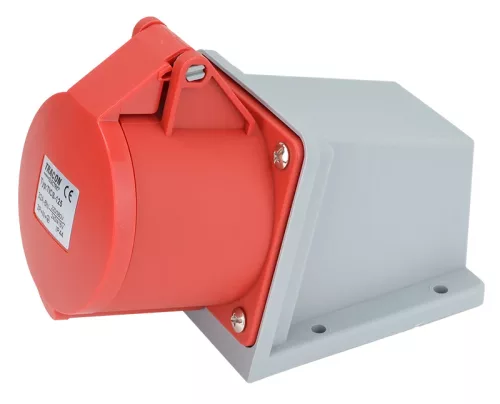 Tracon TICS-125 ipari csatlakozóaljzat 32A, 400V, 3P+N+E, 6h, IP44