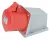 Tracon TICS-125 ipari csatlakozóaljzat 32A, 400V, 3P+N+E, 6h, IP44