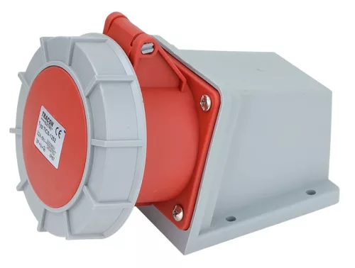 Tracon TICS-1252 ipari csatlakozóaljzat 32A, 400V, 3P+N+E, 6h, IP67