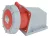Tracon TICS-1252 ipari csatlakozóaljzat 32A, 400V, 3P+N+E, 6h, IP67