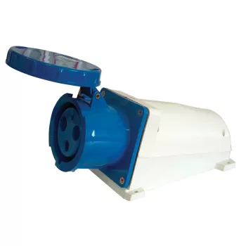 Tracon TICS-133 ipari csatlakozóaljzat 63A, 250V, 2P+E, 6h, IP67