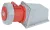 Tracon TICS-134 ipari csatlakozóaljzat 63A, 400V, 3P+E, 6h, IP67