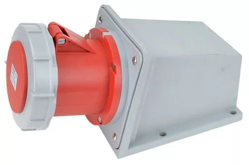 Tracon TICS-145 Felületre szerelhető ipari csatlakozóaljzat 125A, 400V, 3P+N+E, 6h, IP67