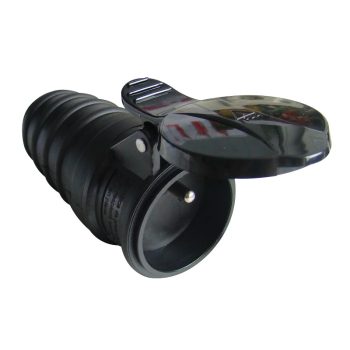   Tracon TICS-212GF Csatlakozóaljzat csapos védőérintkezővel, gumi 16A, 250V, 2P+E, IP44 (FRENCH)