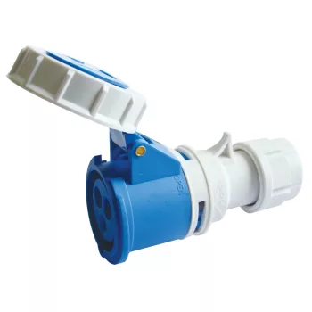 Tracon TICS-2132H ipari csatlakozóaljzat 16A, 230V, 2P+E, 6h, IP67
