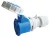 Tracon TICS-2132H ipari csatlakozóaljzat 16A, 230V, 2P+E, 6h, IP67