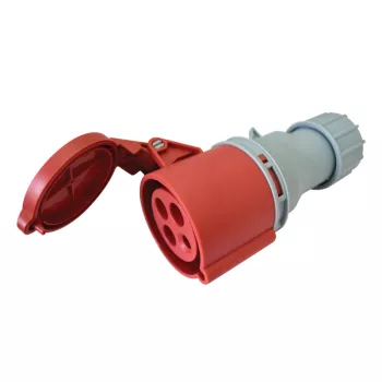 Tracon TICS-214H ipari csatlakozóaljzat 16A, 400V, 3P+E, 6h, IP44