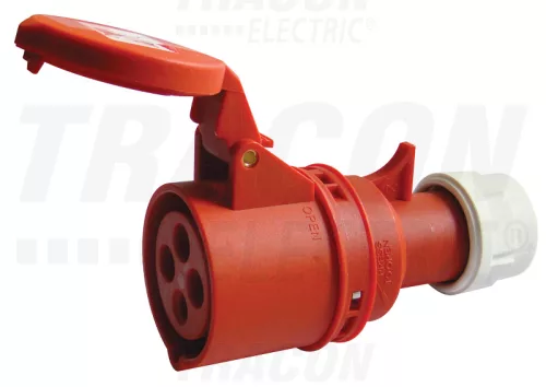 Tracon TICS-214P ipari csatlakozóaljzat 16A, 400V, 3P+E, 6h, IP44