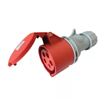 Tracon TICS-215H ipari csatlakozóaljzat 16A, 400V, 3P+N+E, 6h, IP44