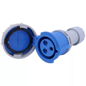 Tracon TICS-2232H ipari csatlakozóaljzat 32A, 230V, 2P+E, 6h, IP67