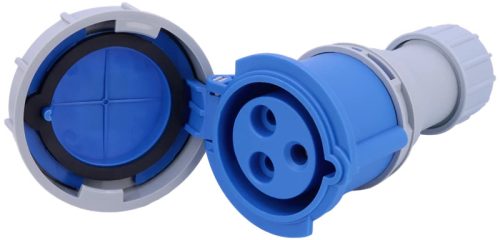 Tracon TICS-2232H Ipari csatlakozóaljzat, fokozott védelemmel 32A, 230V, 2P+E, 6h, IP67