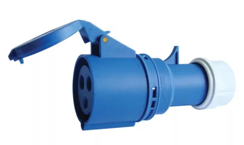 Tracon TICS-223P ipari csatlakozóaljzat 32A, 250V, 2P+E, 6h, IP44