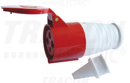 Tracon TICS-224L ipari csatlakozóaljzat 32A, 400V, 3P+E, 6h, IP44