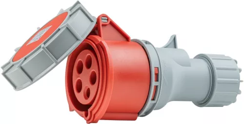 Tracon TICS-2252H ipari csatlakozóaljzat 32A, 400V, 3P+N+E, 6h, IP67