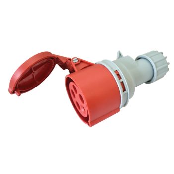   Tracon TICS-225H Ipari csatlakozóaljzat, külső tömítőszelencével 32A, 400V, 3P+N+E, 6h, IP44