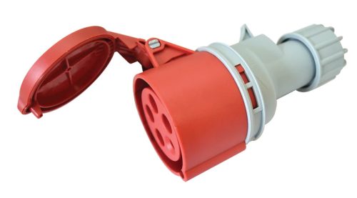 Tracon TICS-225H Ipari csatlakozóaljzat, külső tömítőszelencével 32A, 400V, 3P+N+E, 6h, IP44