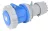Tracon TICS-233 ipari csatlakozóaljzat 63A, 250V, 2P+E, 6h, IP67