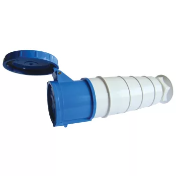 Tracon TICS-243 ipari csatlakozóaljzat 125A, 250V, 2P+E, 6h, IP67