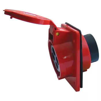 Tracon TICS-324 ipari csatlakozóaljzat 32A, 400V, 3P+E, 6h, IP44