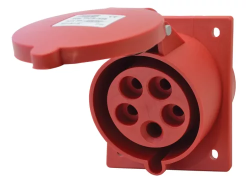Tracon TICS-325 ipari csatlakozóaljzat 32A, 400V, 3P+N+E, 6h, IP44