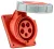 Tracon TICS-325IP67 Beépíthető ferde ipari csatlakozóaljzat 32A, 400V, 3P+N+E, 6h, IP67