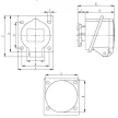 Tracon TICS-325 ipari csatlakozóaljzat 32A, 400V, 3P+N+E, 6h, IP44