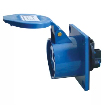 Tracon TICS-413 ipari csatlakozóaljzat 16A, 250V, 2P+E, 6h, IP44