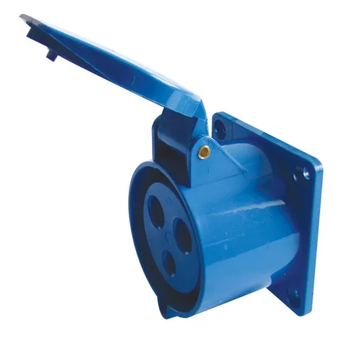 Tracon TICS-423 ipari csatlakozóaljzat 32A, 250V, 2P+E, 6h, IP44