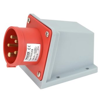   Tracon TICS-515 Felületre szerelhető ipari csatlakozó dugó 16A, 400V, 3P+N+E, 6h, IP44