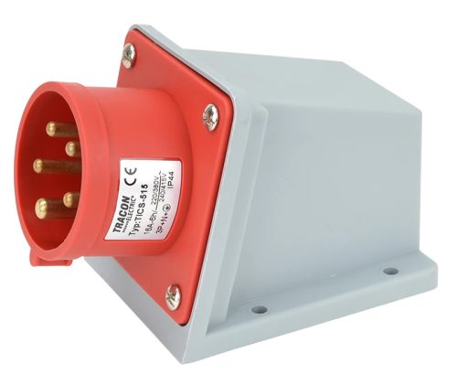 Tracon TICS-515 Felületre szerelhető ipari csatlakozó dugó 16A, 400V, 3P+N+E, 6h, IP44