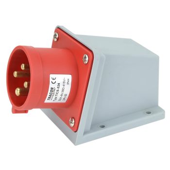   Tracon TICS-524 Felületre szerelhető ipari csatlakozó dugó 32A, 400V, 3P+E, 6h, IP44
