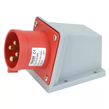 Tracon TICS-524 ipari csatlakozódugó 32A, 400V, 3P+E, 6h, IP44