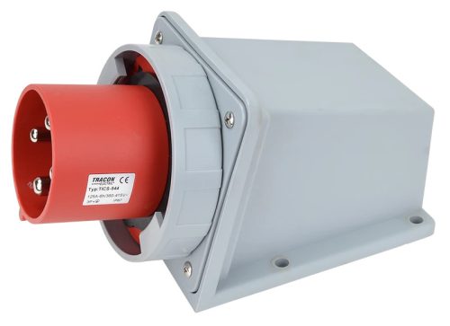 Tracon TICS-544 Felületre szerelhető ipari csatlakozó dugó 125A, 400V, 3P+E, 6h, IP67