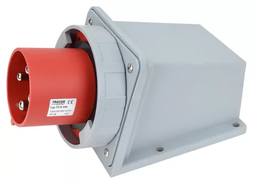 Tracon TICS-544 ipari csatlakozódugó 125A, 400V, 3P+E, 6h, IP67