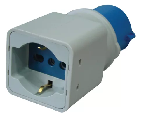 Tracon TICS-A1 csatlakozó adapter 16A, 250V, 2P+E, 6h