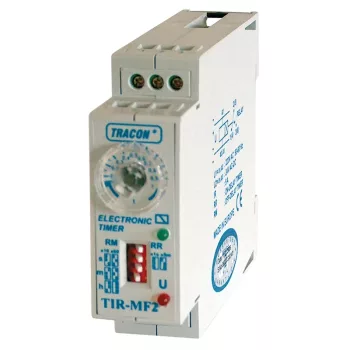   Tracon TIR-MF2 Kétfunkciós időrelé 230V AC/24V AC/DC, 0s-60h 5A/250V AC