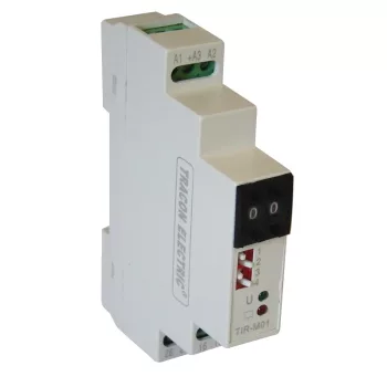   Tracon TIR-MO1 Kétfunkciós időrelé, moduláris, 1 modul széles 230V AC/24V AC/DC, 0,1s-99h, 5A/250V AC, 5A/30V DC