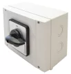 Tracon TK-126/3T65 Tokozott kézikapcsoló, BE-KI 400V, 50Hz, 125A, 3P, 30kW, 88×88mm, 60°, IP65