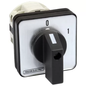   Tracon TK-126/4 Kézikapcsoló, BE-KI 400V, 50Hz, 125A, 4P, 30kW, 88×88mm, 60°