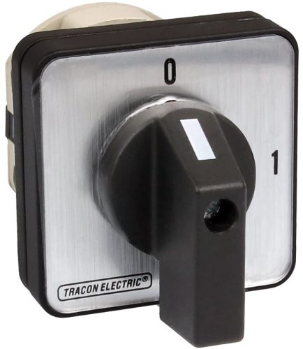 Tracon TK-129/3 Kézikapcsoló, BE-KI 400V, 50Hz, 125A, 3P, 30kW, 88×88mm, 90°