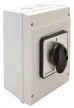 Tracon TK-166/3T65 Tokozott kézikapcsoló, BE-KI 400V, 50Hz, 160A, 3P, 37kW, 88×88mm, 60°, IP65
