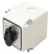 Tracon TK-206/3T Tokozott kézikapcsoló, BE-KI 400V, 50Hz, 20A, 3P, 5,5kW, 48×48mm, 60°, IP44