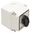 Tracon TK-209/3T Tokozott kézikapcsoló, BE-KI 400V, 50Hz, 20A, 3P, 5,5kW, 48×48mm, 90°, IP44