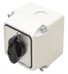 Tracon TK-256/2T65 Tokozott kézikapcsoló, BE-KI 400V, 50Hz, 25A, 2P, 7,5kW, 48×48mm, 60°, IP65