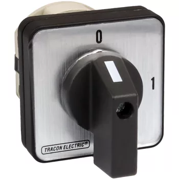   Tracon TK-259/3 Kézikapcsoló, BE-KI 400V, 50Hz, 25A, 3P, 7,5kW, 48×48mm, 90°